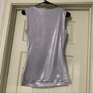 XS White House Black Market Blouse - Silver